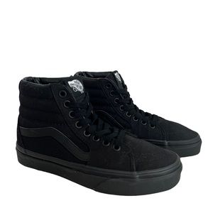 Vans SK8 Hi Tapered Sneaker Shoe Unisex Black on Black Skateboard Shoe H…